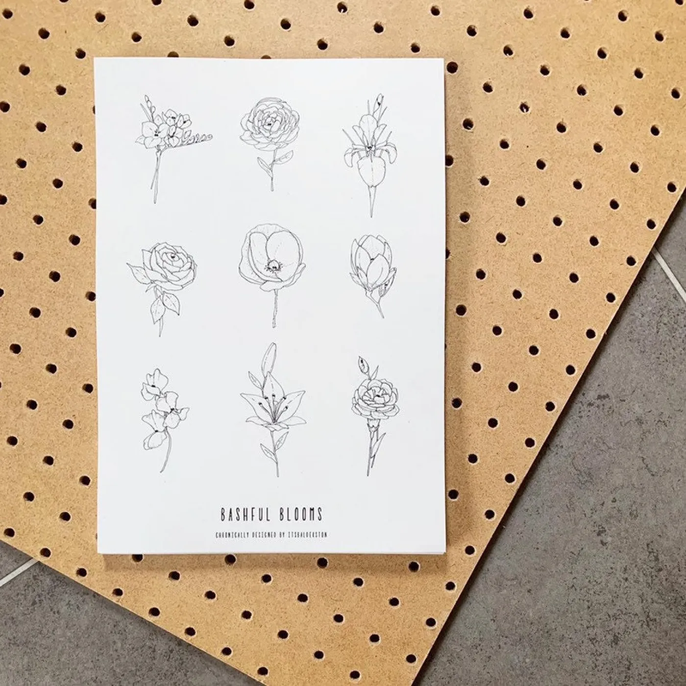 Bashful Blooms print