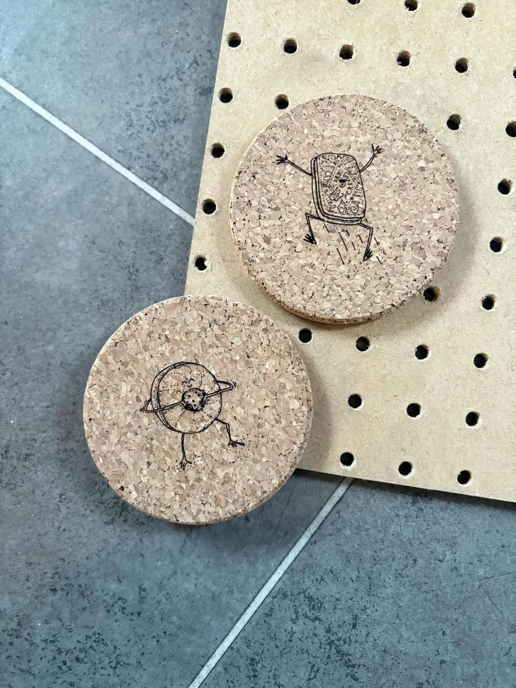 Dunking Pests coaster