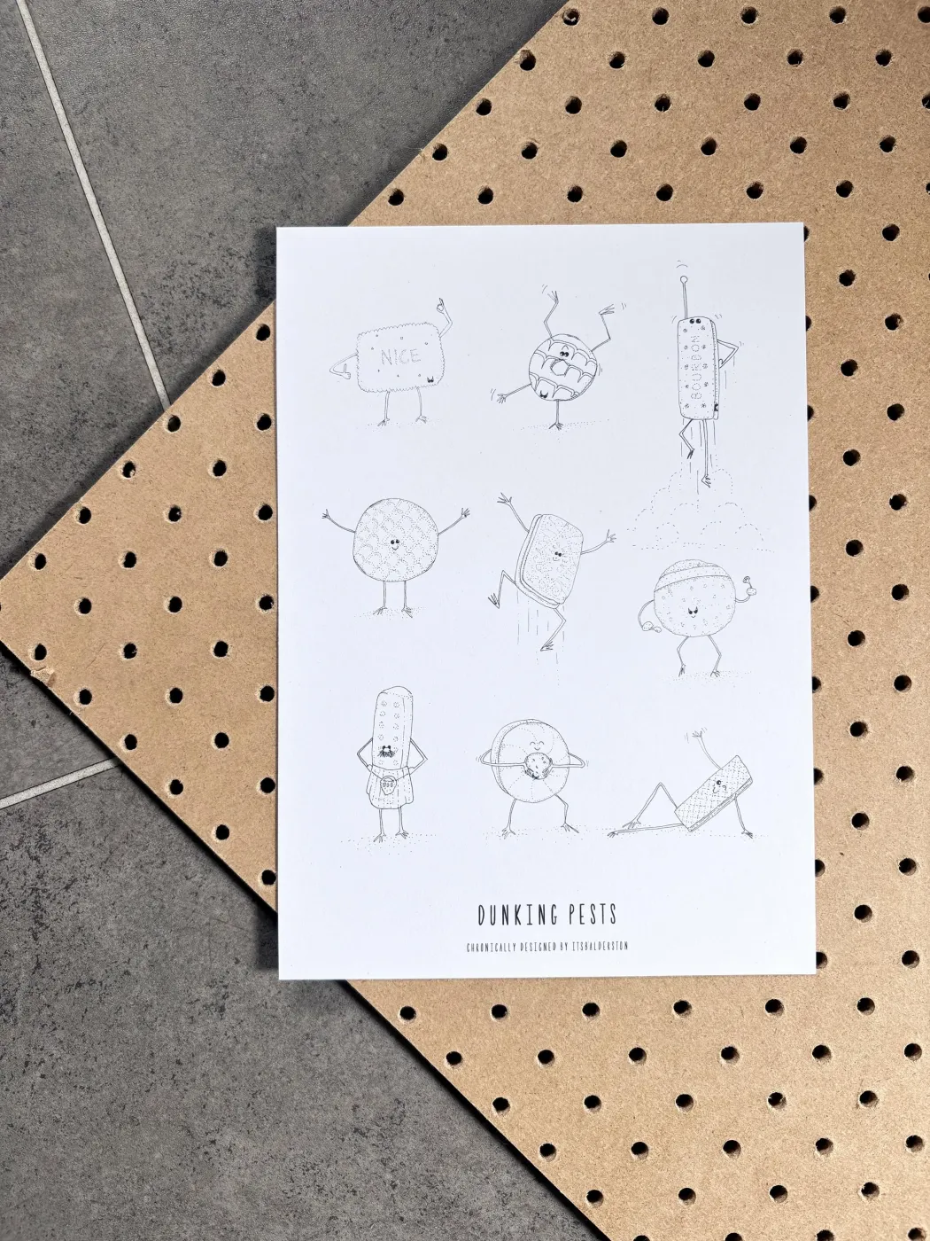 Dunking Pests print