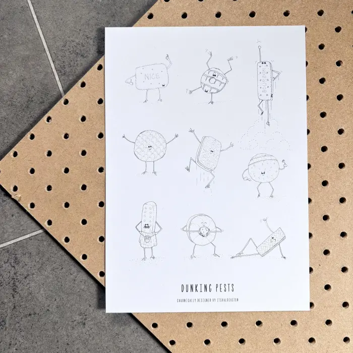 Dunking Pests print