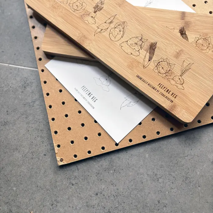 Etched Bamboo Chopping Board