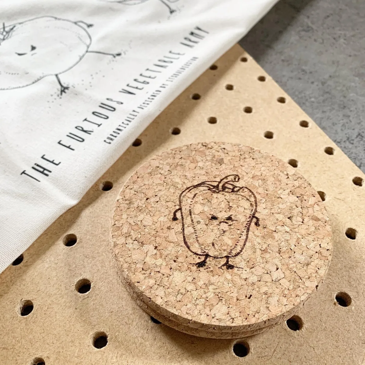 Furious Vegetable Army coaster