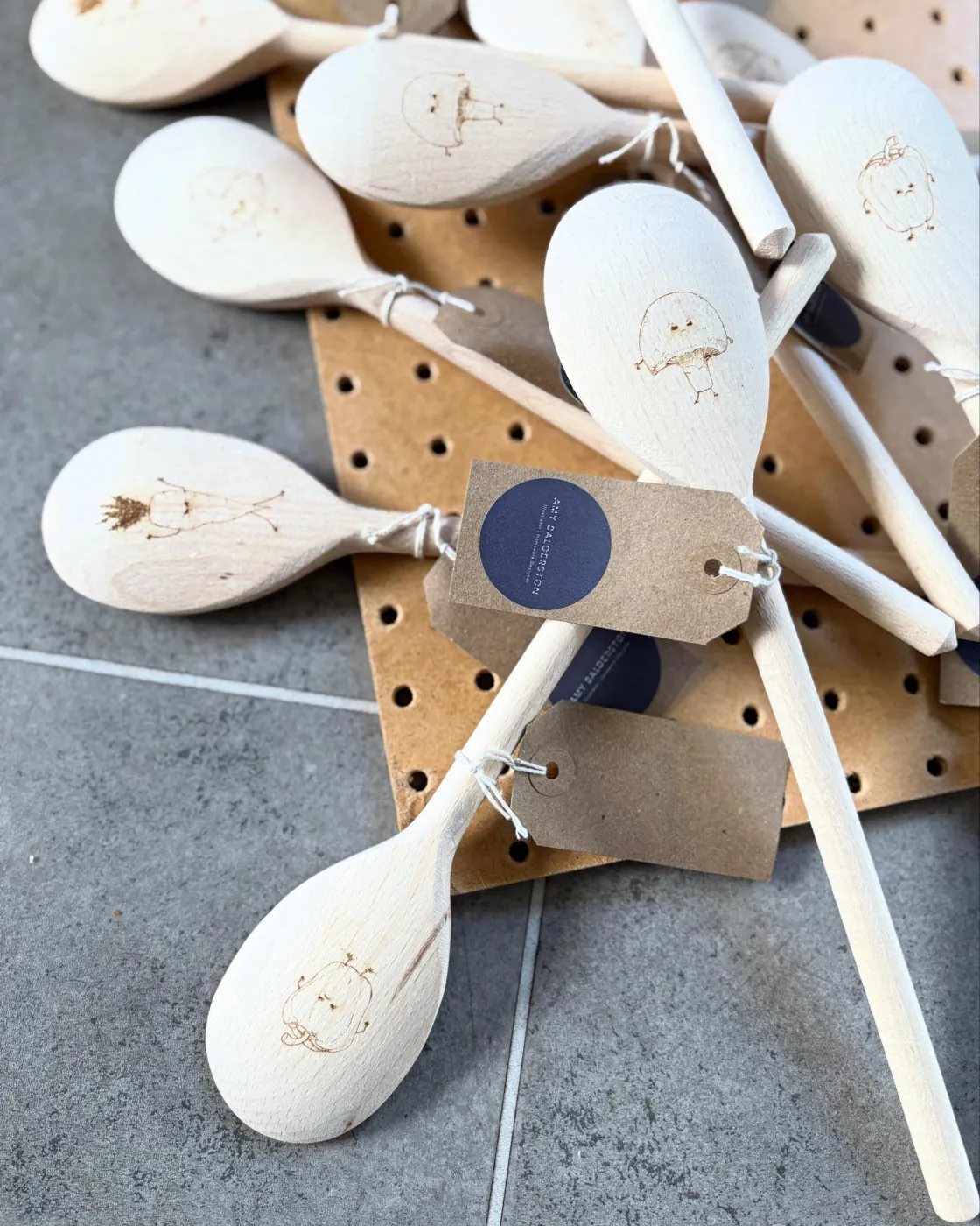 Furious Vegetable Army wooden spoon