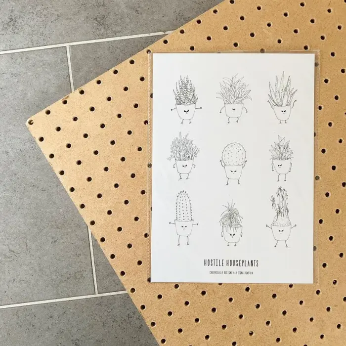 Hostile Houseplants print
