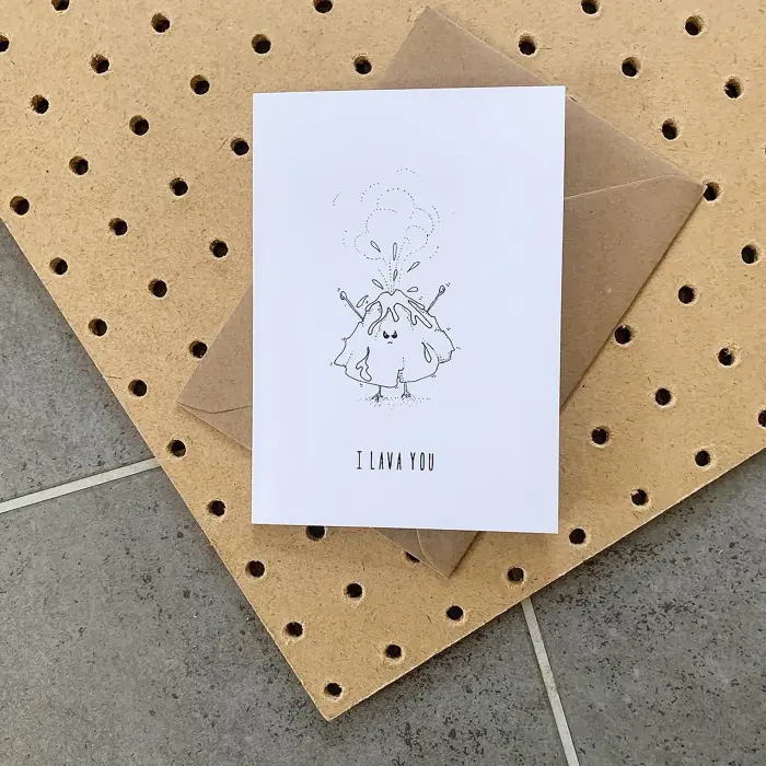 I Lava You card