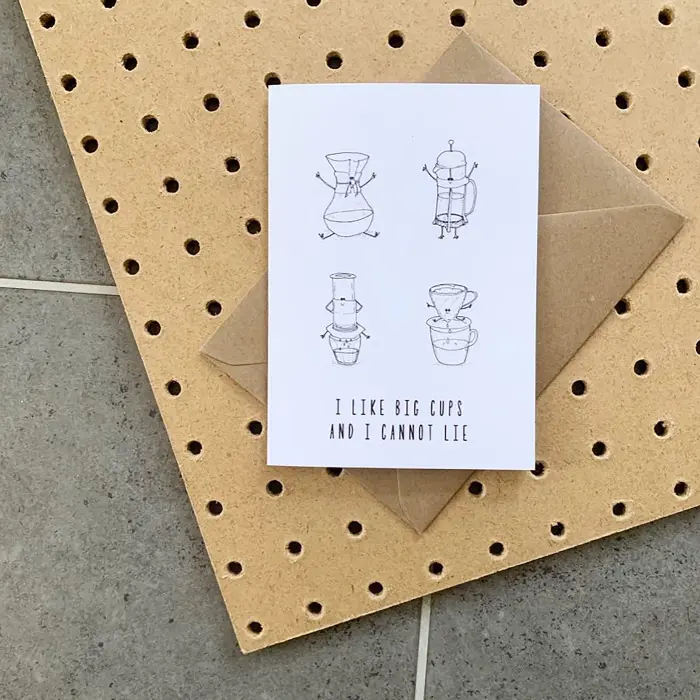 I Like Big Cups card
