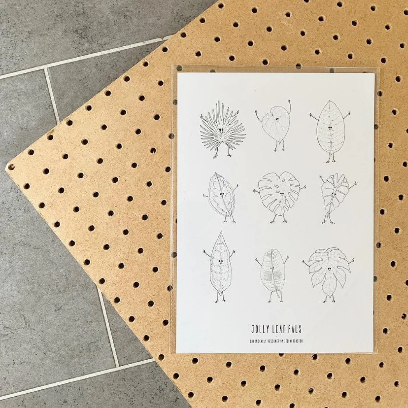 Jolly Leaf Pals print