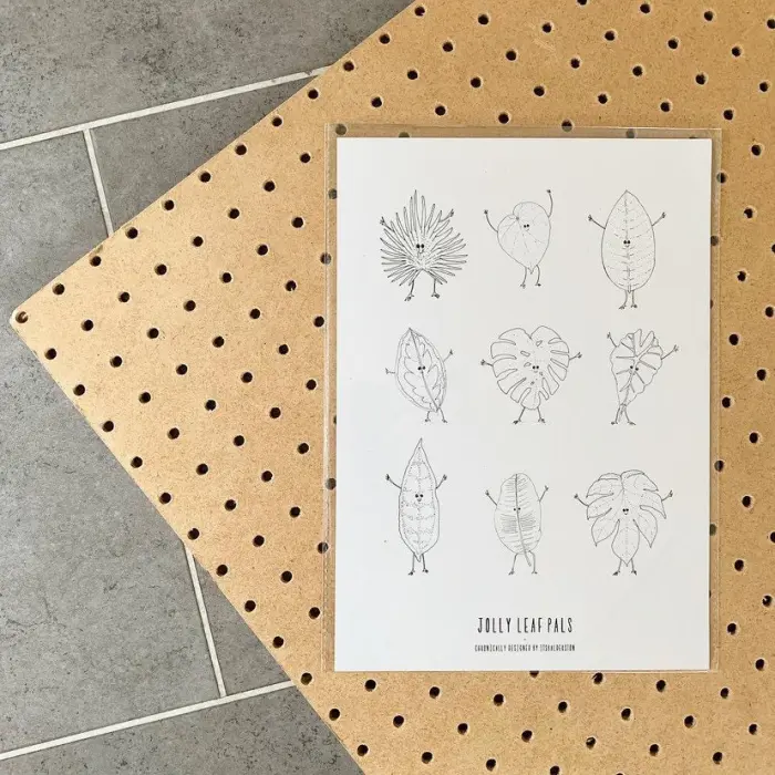 Jolly Leaf Pals print