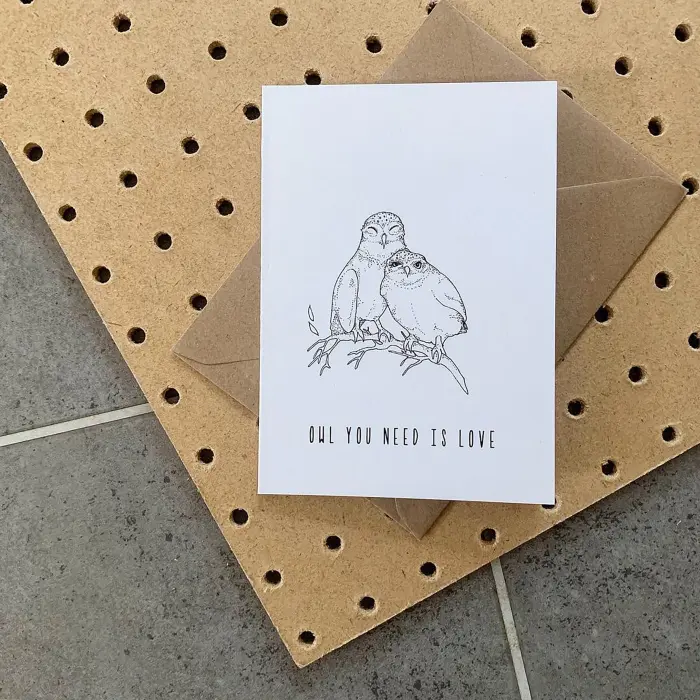 Owl You Need is Love card