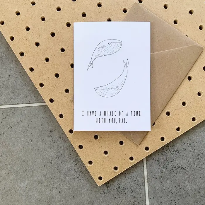Whale Of A Time card